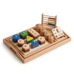 Tees and Toys Wooden Montessori Multifunctional Learning Toy Set