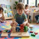 Tees and Toys Wooden Shape Stacking and Sorting Toy - Image 2