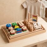 Tees and Toys Wooden Montessori Multifunctional Learning Toy Set - Image 2