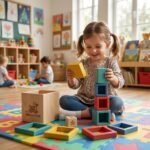 Tees and Toys Wooden Nesting and Stacking Blocks Toy - Image 3